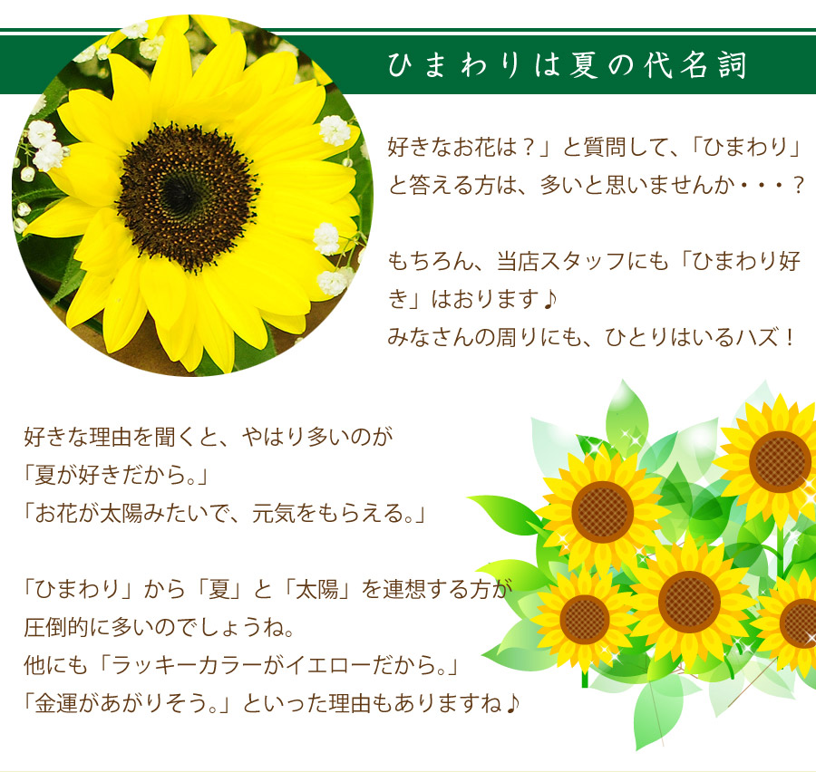 ひまわり 向日葵 ヒマワリ 花束 ブーケ