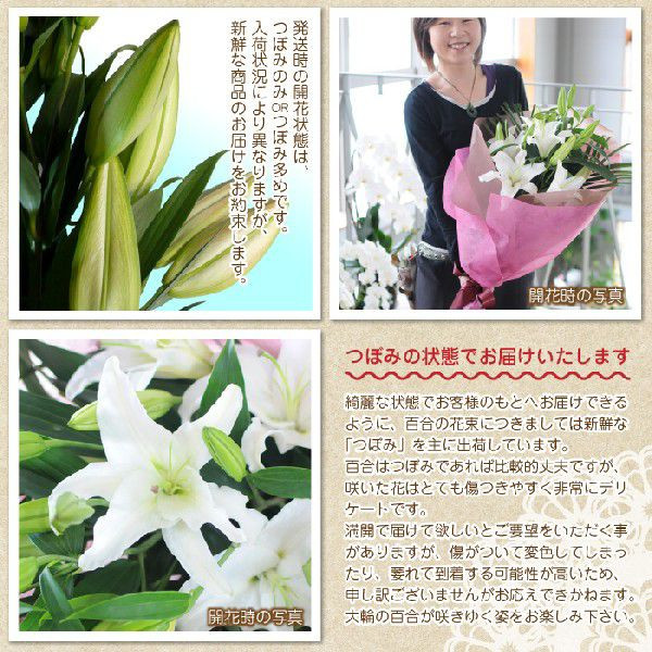 豪華大輪系 オリエンタル系 白ユリ 60輪以上の花束 百合 ゆり ユリ 花束 オリエンタル系白の大輪百合 ユリ ゆり の花束ギフト エーデルワイス 花の贈り物 フラワーギフト通販 花宅配 水戸市 豪華大輪系 オリエンタル系 白ユリ 60輪以上の花束 百合 ゆり ユリ 花束 オリエンタル系白の大輪百合 ユリ ゆり の花束ギフト エーデルワイス 花の贈り物 フラワーギフト通販 花宅配 水戸市