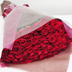 花束 クリスマスプレゼント/赤いバラ(薔薇・ばら)60本/フラワーギフト