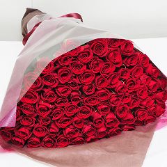 花束 クリスマスプレゼント/赤いバラ(薔薇・ばら)80本/フラワーギフト