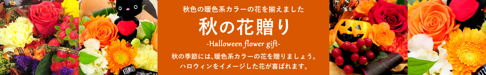 秋の花贈り ハロウィン-Halloween- 花ギフト