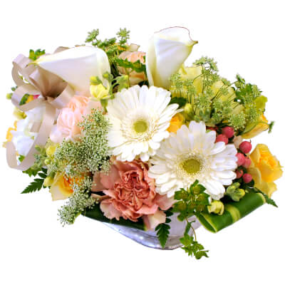 お悔やみ・お供えの花ギフト・プレゼント ペットのお供え花 ホワイトベル