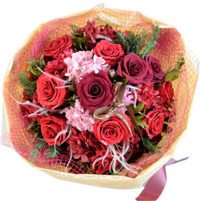 結婚記念日の花 結婚祝いの花ギフト・プレゼント プリザーブドフラワー ブーケジャドール